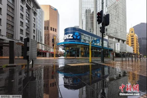 图为新西兰首都惠灵顿，街道上空无一人。来源：<a target='_blank' href='http://www.chinanews.com/' >中新网</a>