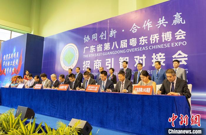 广东省第八届粤东侨博会举办招商引智对接会 郑志聪 摄