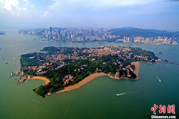 俯瞰鼓浪屿。<a target='_blank' href='http://www.chinanews.com/'>中新社</a>记者 王东明 摄